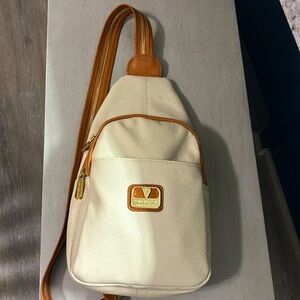 Valentina leather sling backpack